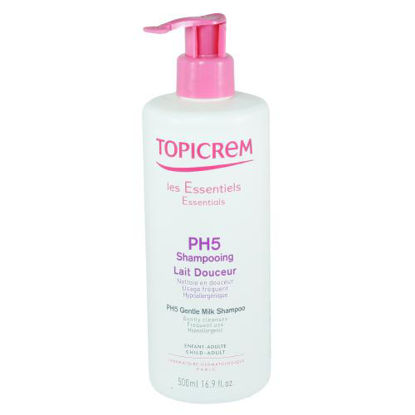 Фото Топикрем шампунь-молочко PH5 с экстрактом хлопка для всех типов волос 500 мл